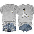 Women's Silly Goose Print Tees Tops
