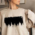Women's Pine Tree Silhouette Print Sweatshirt