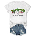 Women's Lets Roots For Each Other Print Cotton T-shirts Ladies Graphic Tees Tops