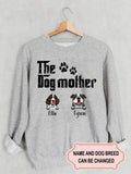 Women's The Dog Mother Personalized Custom Sweatshirt For Dog Lover
