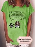 Women's Happy Mother's Day To The One Who Gets To Feed Me Personalized Custom T-shirt