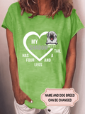 Women's Four Legs And A Tail Personalized Custom T-shirt