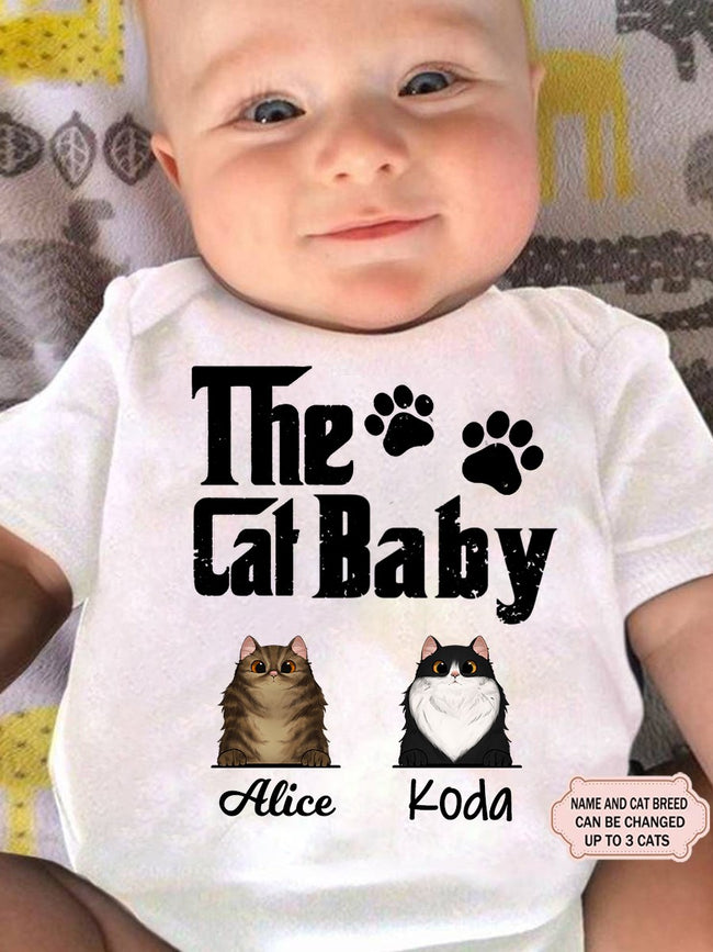 Cat Baby Personalized Custom Baby Onesies