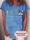 Women's FAITH HOPE LOVE Personalized Custom T-shirt