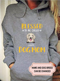Women's Blessed To Be Called Dog Mom Personalized Custom T-shirt Gift for Dog Lover