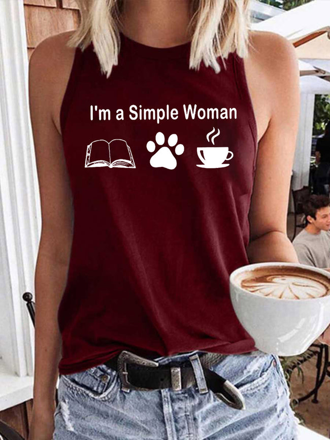 Women's I Am A Simple Woman Tank Top