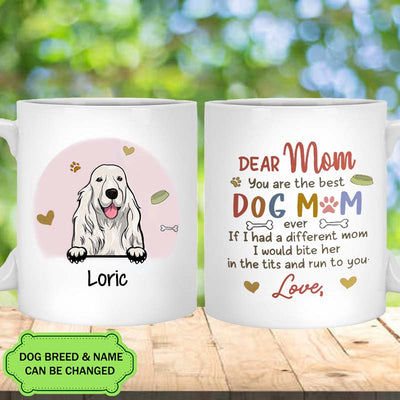 Best Dog Mom Ever Funny Personalized Dog Mug