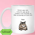 Violets Are Blue Thanks For Scooping Up Our Poo Personalized Mug