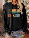 Women's Be Kind Printed Long Sleeve Sweatshirt