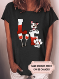 Women's Love Beer/Wine For Dog Lovers Personalized Custom Tank Top