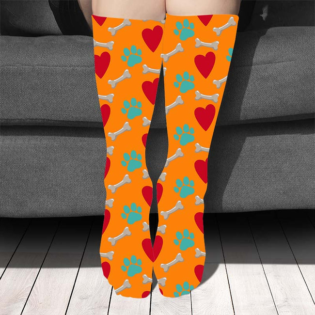 Women's Colorful Dogs Sock For Dog Lovers