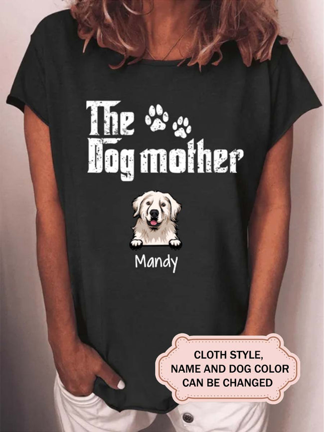Dog Mother For Golden Retriever Lovers Personalized Custom T-shirt