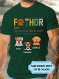 Men's Fathor Cooler Dog Personalized Custom T-shirt