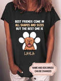 Women's Best Friends Come In All Shapes And Sizes Personalized Custom T-shirt