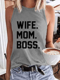 Women‘s Wife Mom Boss Tank Top