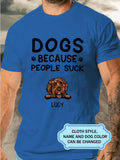 Dogs Because People Suck FOR Labradoodle LOVERS Personalized Custom T-shirt
