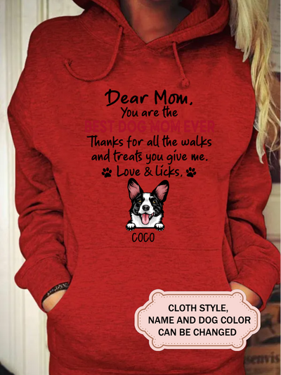 Dear Mom Thanks For Walk and Treats For CORGI Lovers Personalized Custom T-shirt