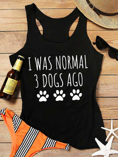 I Was Normal 3 Dogs Ago Tank Top