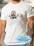 Heartbeat Dog For Pomeranian Lovers Personalized Custom T-shirt