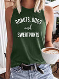 Women's Donuts Dogs And Sweatpants Tank Top