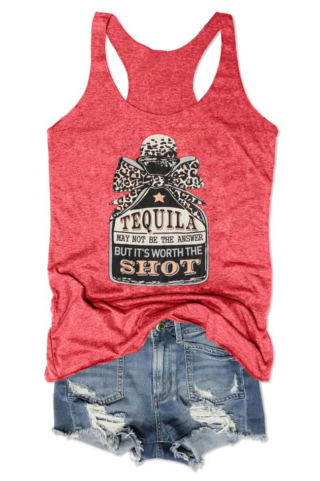 Women's Tequila May Not Be The Answer Tank Top