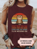 Women's Every Treat You Fake For Cat Lovers Personalized Custom Tank Top