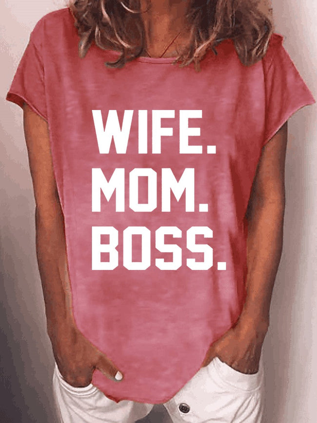 Women's Wife Mom Boss T-shirt
