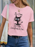 Women's It's fine I Am Fine Everything is Fine  Sweatshirt