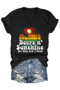 Women's The Only BS I Need Is Beers and Sunshine T-Shirt