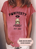 Women's Pawperty Of Dog Personalized Custom T-shirt