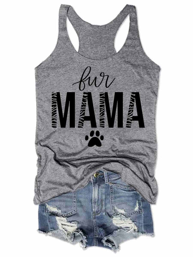 Fur Mama For Dog Lovers Tank Top