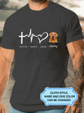 Faith Hope Love For Golden Retriever Lovers Personalized Custom T-shirt