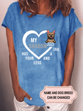 Women's Four Legs And A Tail Personalized Custom T-shirt