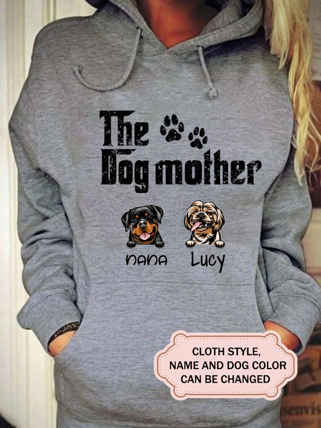 Women's The Dog Mother Hoodie For Dog Lover
