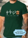 Faith Hope Love For Golden Retriever Lovers Personalized Custom T-shirt