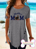 Women's Dog's Mom Personalized Custom T-shirt For Dog Lover