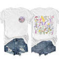 Women's Bloom With Kindness Print Tees Tops