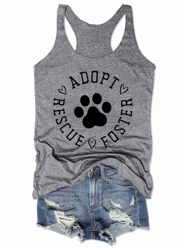 Rescue Adopt Foster For Dog Lovers Tank Top