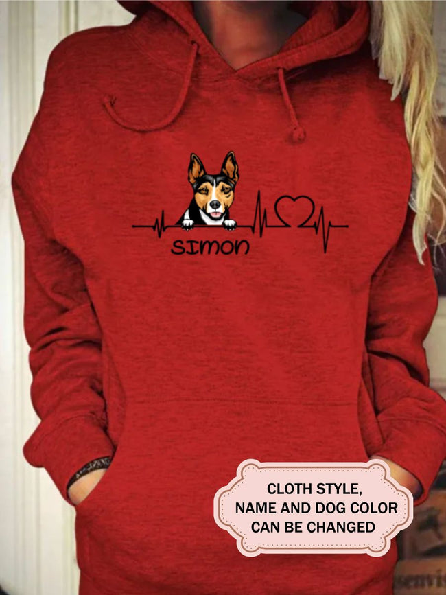 Heartbeat Dog For Rat Terrier Lovers Personalized Custom T-shirt
