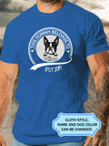 Men's This Human Belongs To Dog Personalized Custom T-shirt