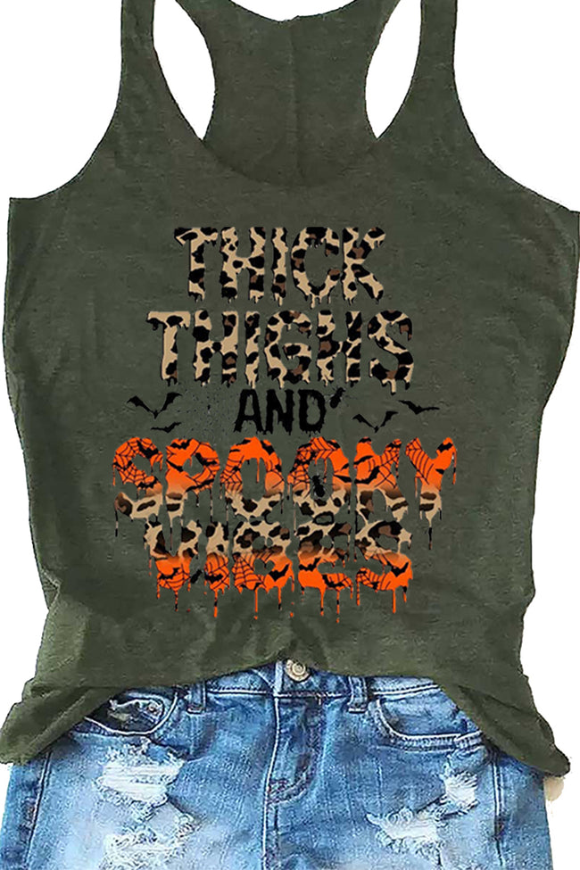Women's Thick Thighs And Spooky Vibes Tank Top
