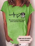 Women's The Moment You Heart Stopped Personalized Custom T-shirt