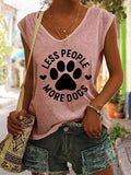Women's Less People More Dogs Tank Top