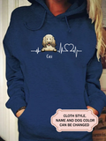 Heartbeat Dog For Golden Doodle Lovers Personalized Custom T-shirt