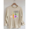 Women's Let's Root for Each Other Printed Cotton Female Cute Long Sleeves Sweatshirt