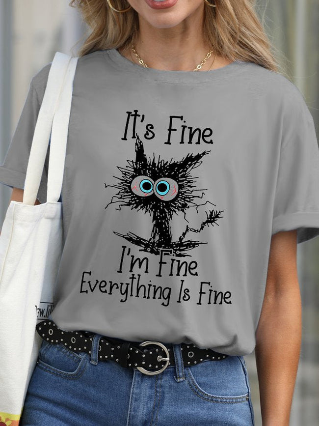 Women's It's fine I Am Fine Everything is Fine  Sweatshirt