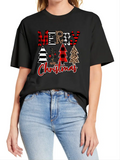 Women's Christmas Tree Crew Neck T-Shirt
