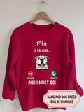Women's Furever In Our Hearts Personalized Custom Sweatshirt For Dog Lover