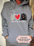 PEACE LOVE DOG For Newfoundland Lovers Personalized Custom T-shirt