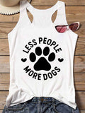 Women's Less People More Dogs Tank Top
